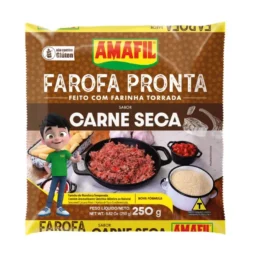 Farofa Sabor Carne Seca 250g Amafil